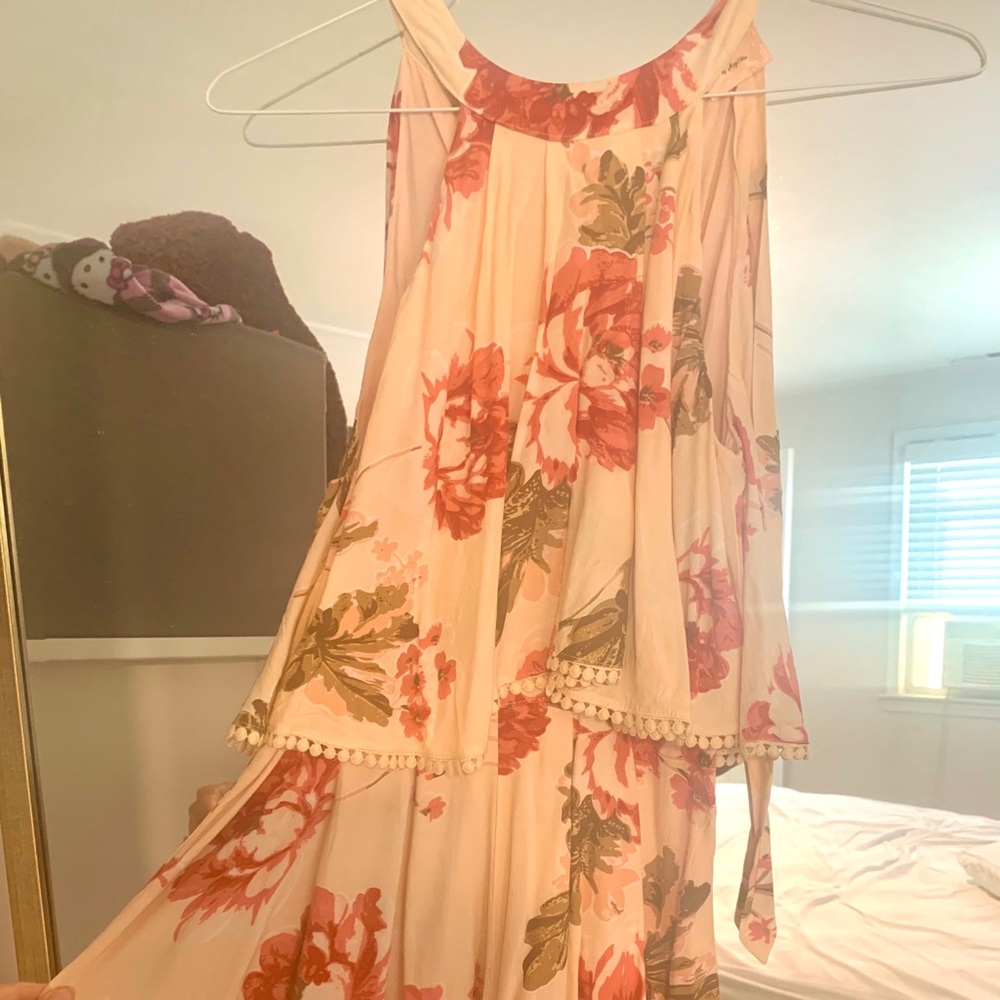 Hello Molly Pink Floral Playsuit